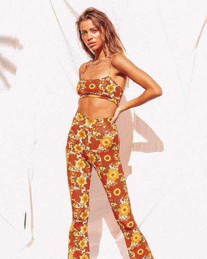 Margaux Baby Crop and Split Skirt or Flare Pants