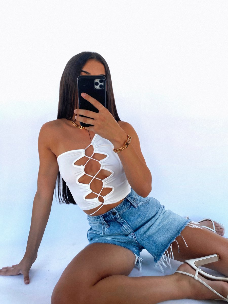 Erin Crop Top in white