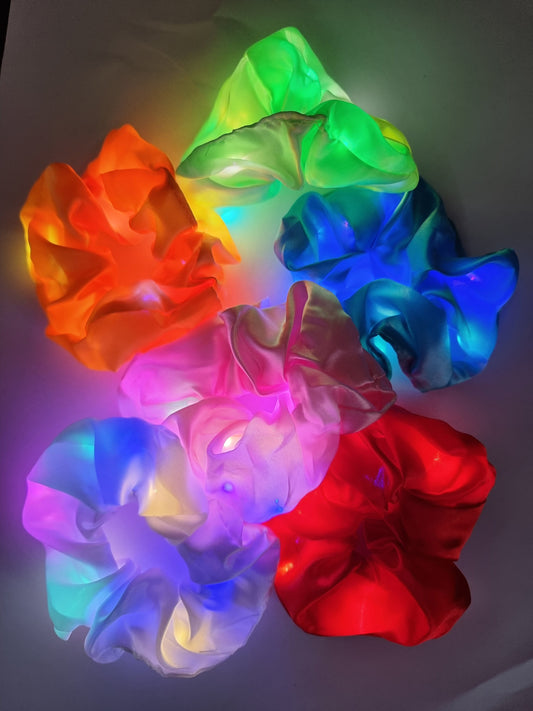 Light Up Scrunchie - 6 different colour options