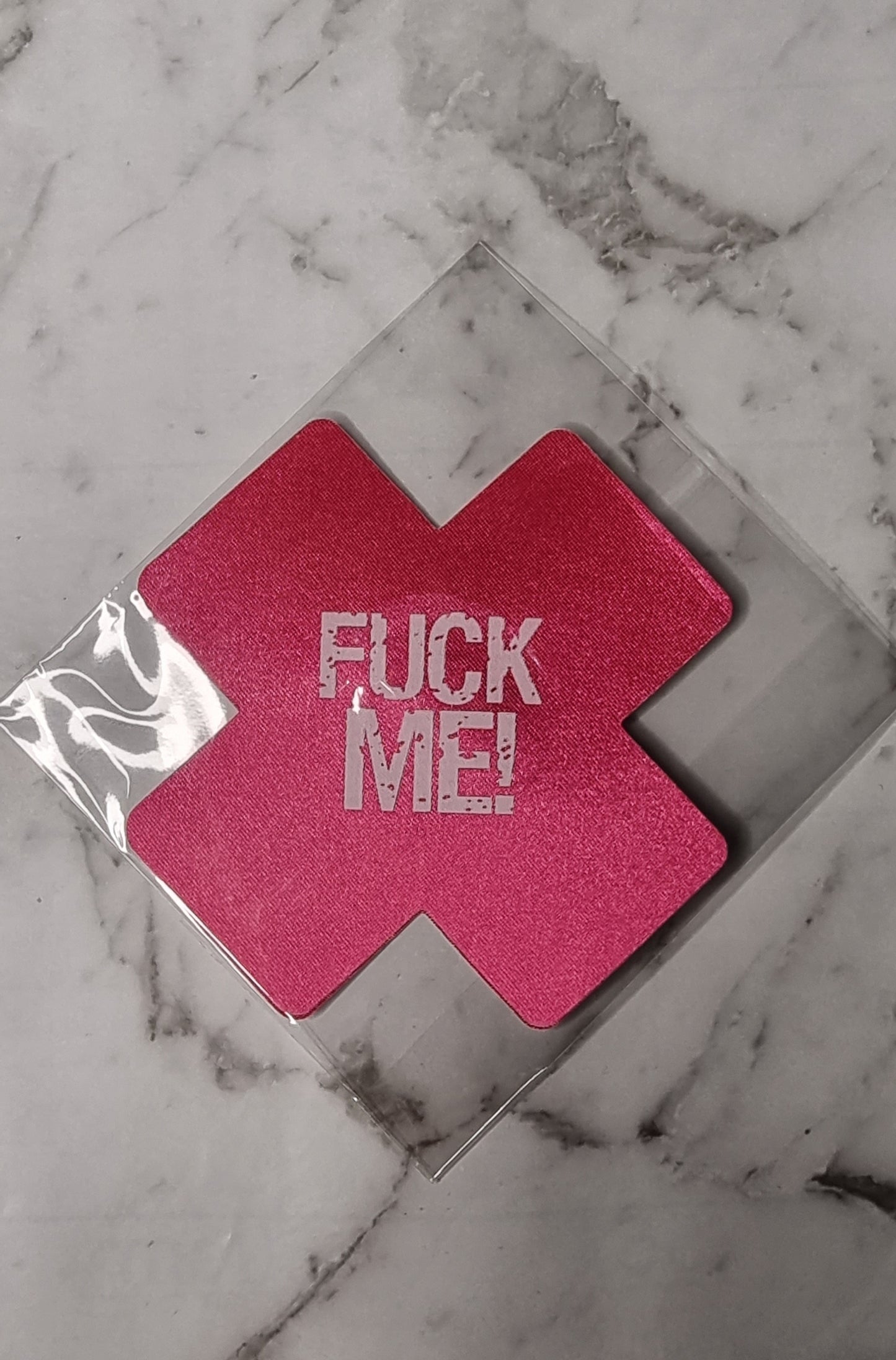 Cross Nipple Covers - F*ck me