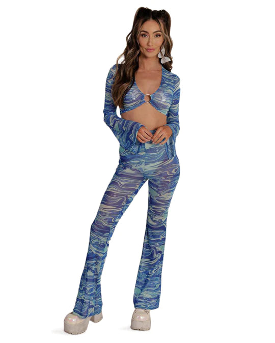 Keepin' It Swirly Mesh Two Piece