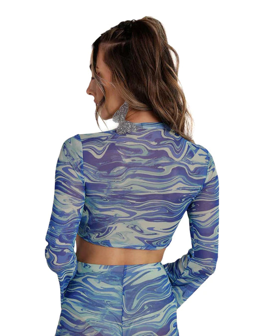 Keepin' It Swirly Mesh Two Piece