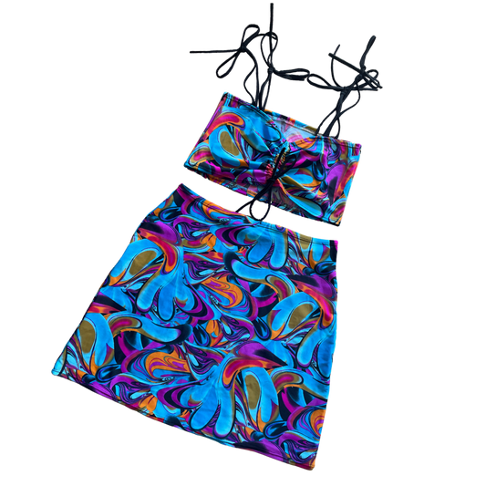 Scrunch Set in Psychedelic Swirl