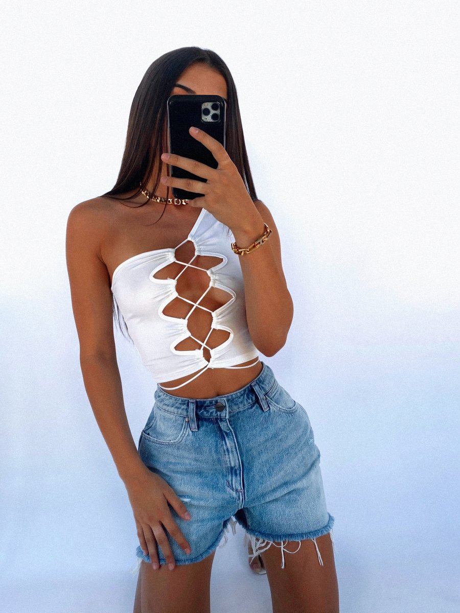 Erin Crop Top in white