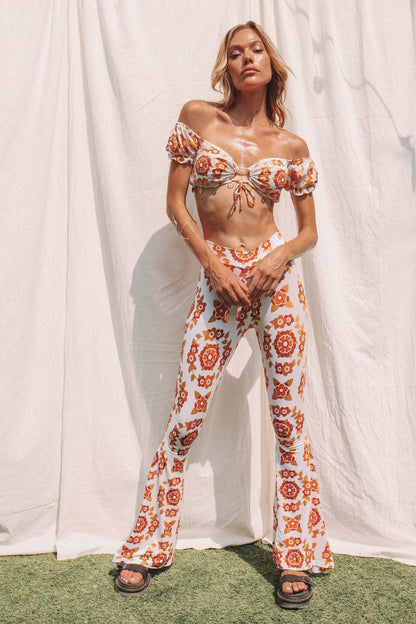 The Goldie Princess Crop Top and Flare Pants